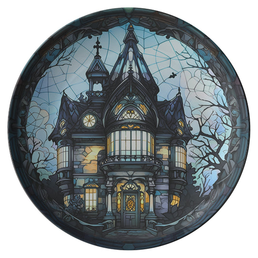 Thermosaf Polymer Plastic Halloween Plates Haunted Mansion Haunted House Decor