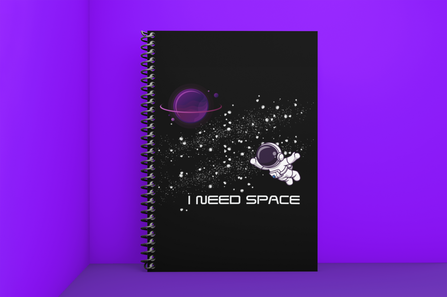 I Need Space Journal Outer Space Diary Galactic Notebook Astronomy Gift Galaxy Space Gifts For Men Space Theme Motivational Spiral Notebook