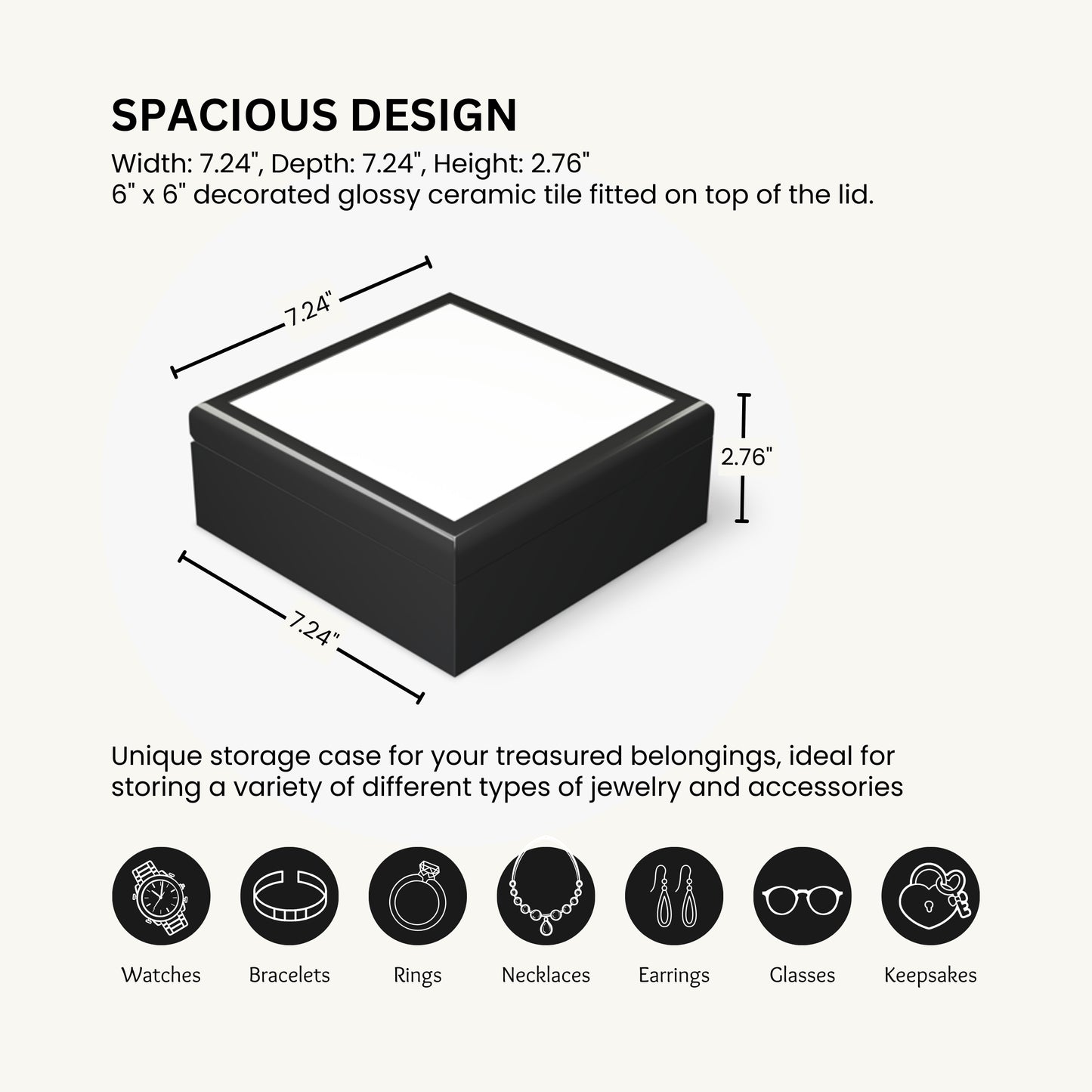 Capricorn Jewelry Organizer Keepsake Box