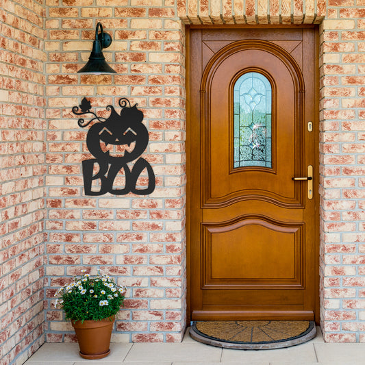 Metal Halloween Pumpkin Wall Art Home Decor