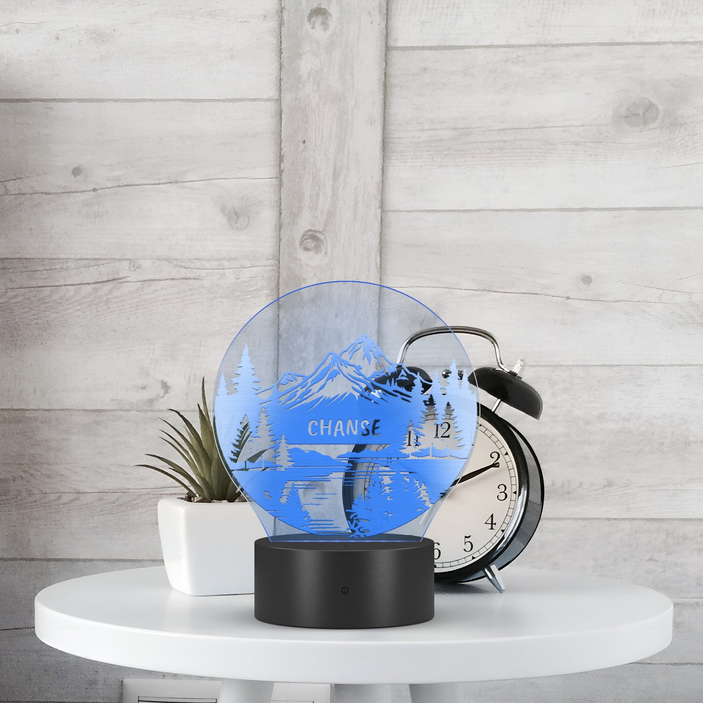 Personalized Mountain Name Light Custom Light Up Mountain Art