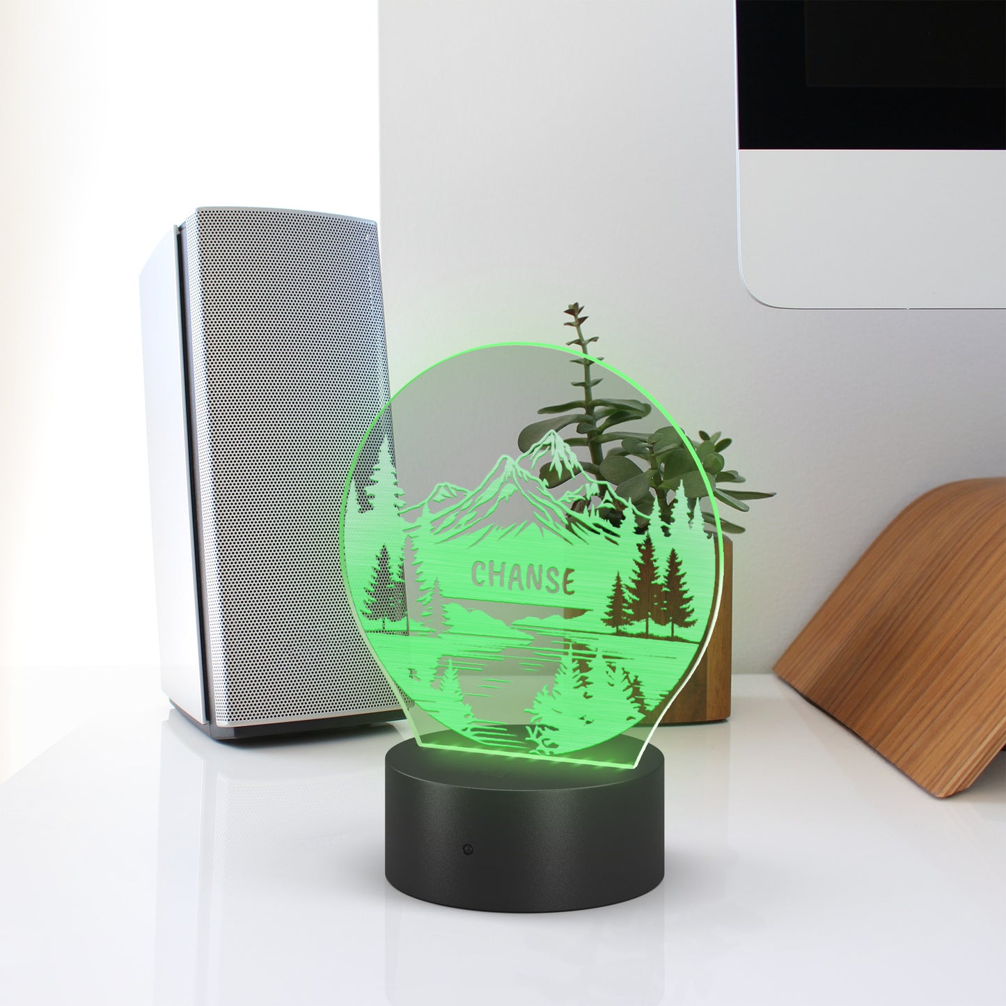 Personalized Mountain Name Light Custom Light Up Mountain Art