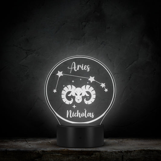 Personalized Aries LED Light Aries Gift Ideas