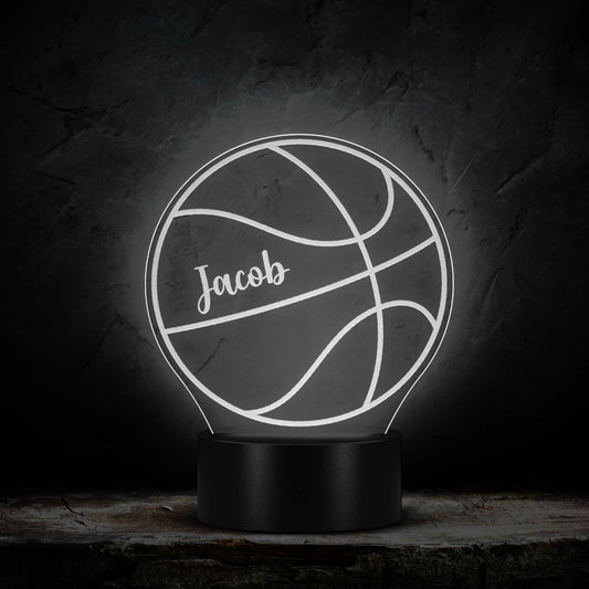 Personalized Basketball LED Nightlight Custom Basketball Gift