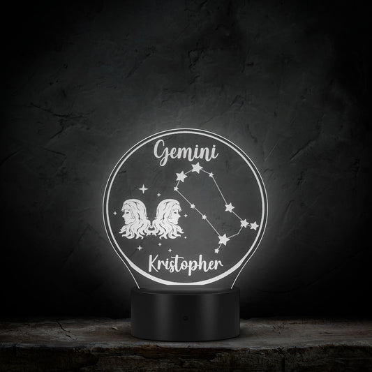 Personalized Gemini LED Light Gemini Gift Ideas