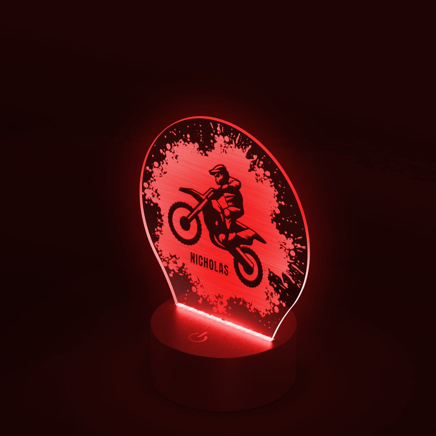 Personalized Motocross LED Light Custom Dirt Bike Gift