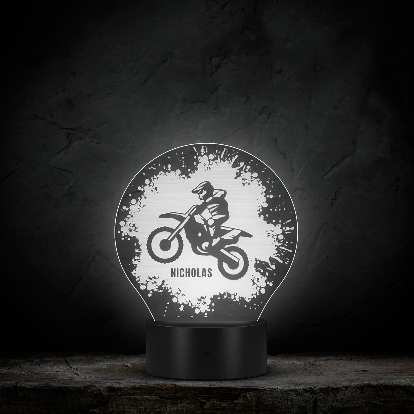 Personalized Motocross LED Light Custom Dirt Bike Gift