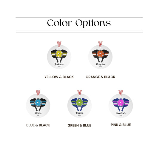 Custom Pickleball Ornament Pickleball Player Gift