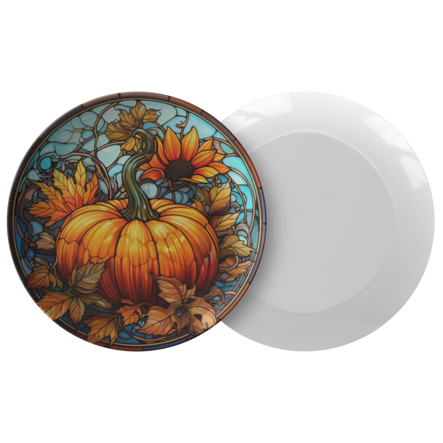Thermosaf Polymer Plastic Pumpkin Plates