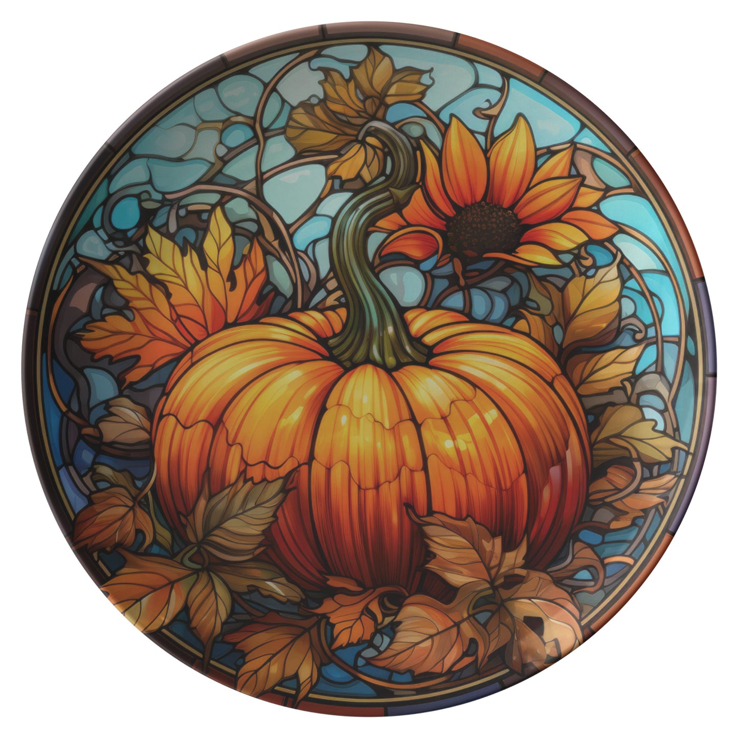 Thermosaf Polymer Plastic Pumpkin Plates