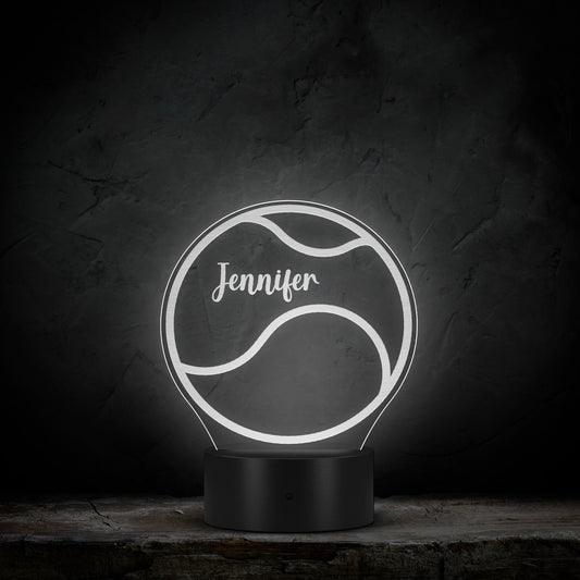 Personalized Tennis Ball LED Name Light Custom Tennis Gift
