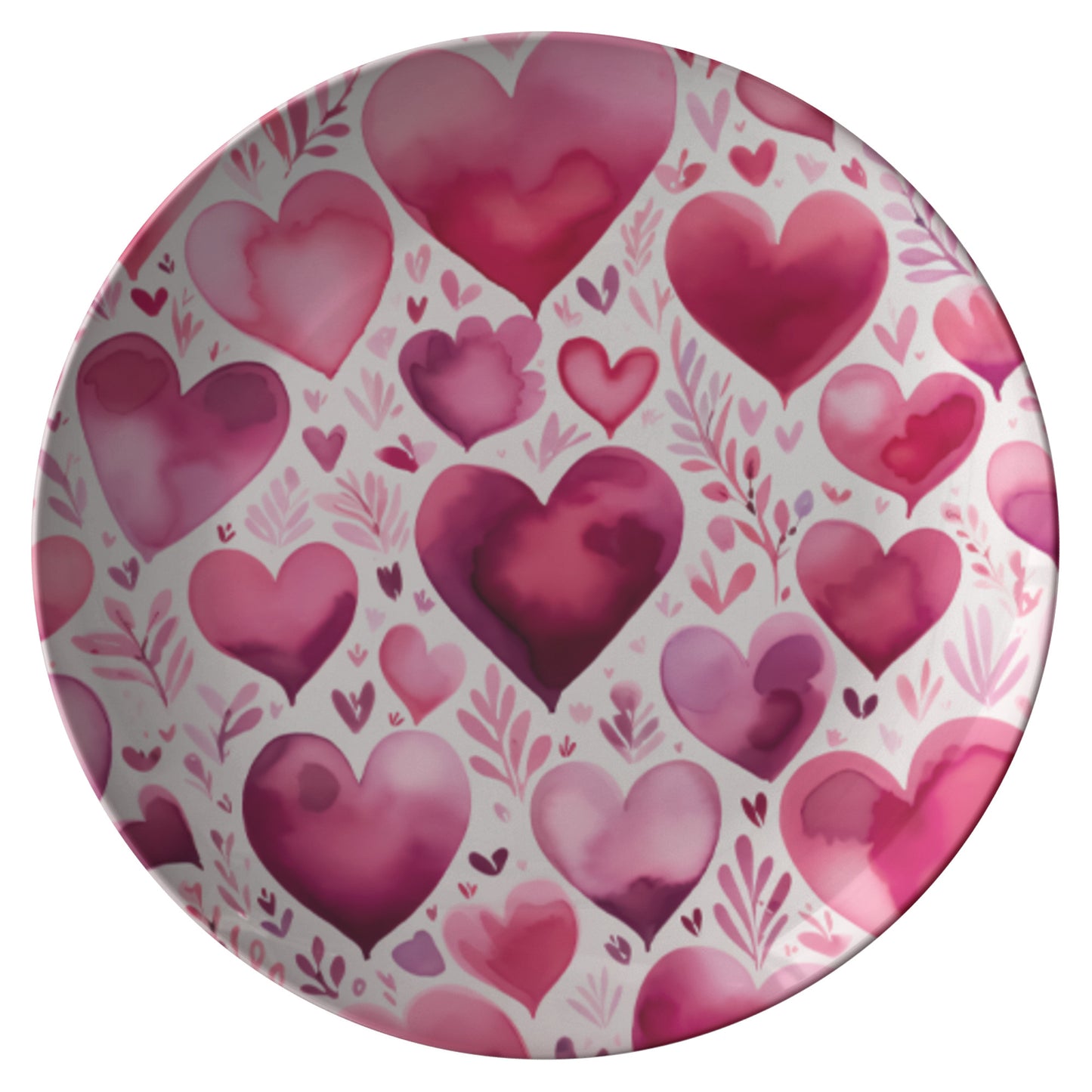 Thermosaf Polymer Plastic Dinner Plates Valentine Plates