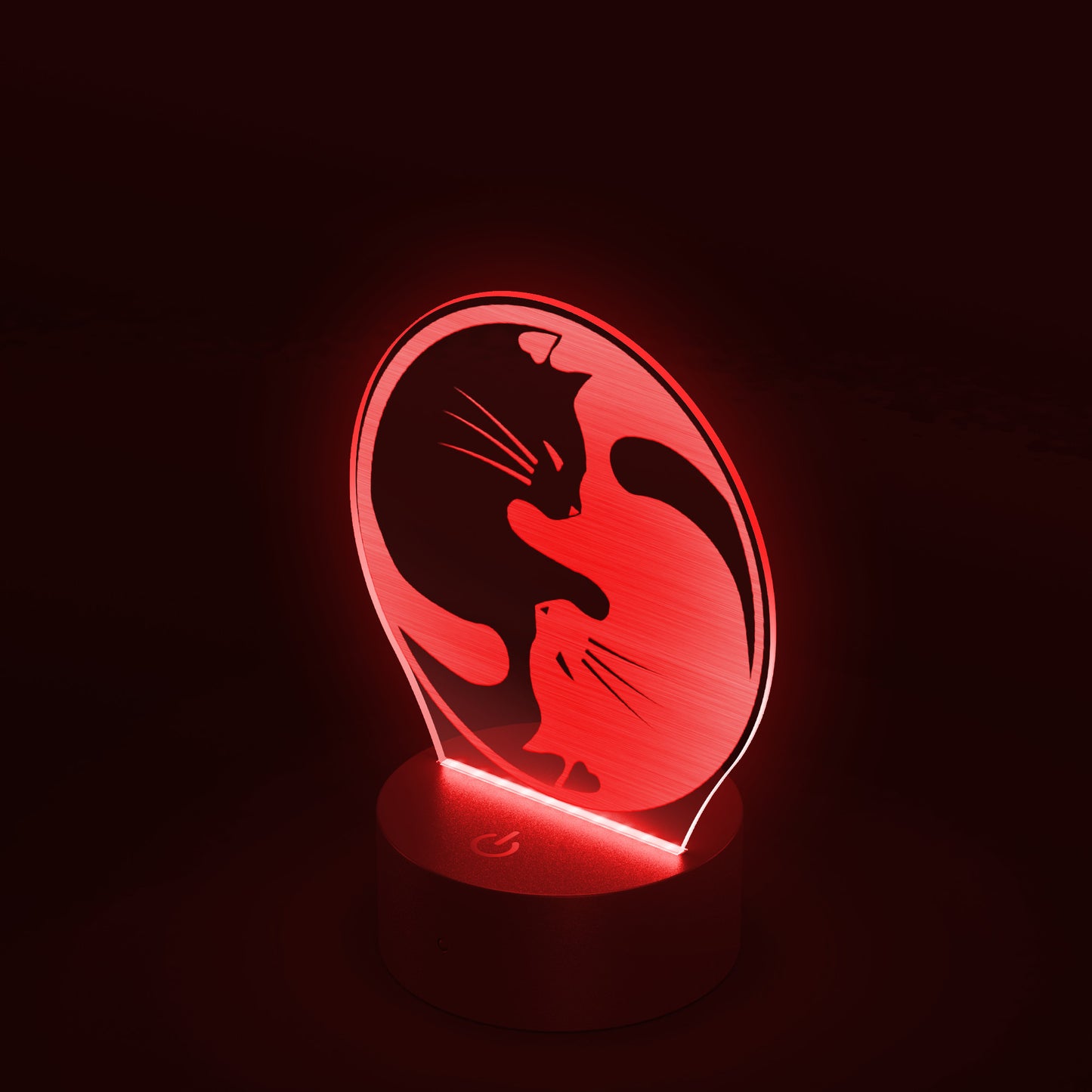 Yin Yang Cat Led Light Cat Owner Gift Cat Night Light
