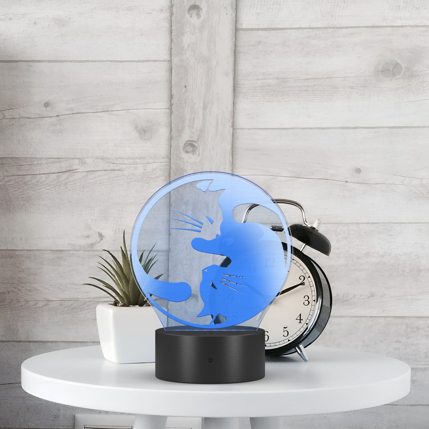 Yin Yang Cat Led Light Cat Owner Gift Cat Night Light