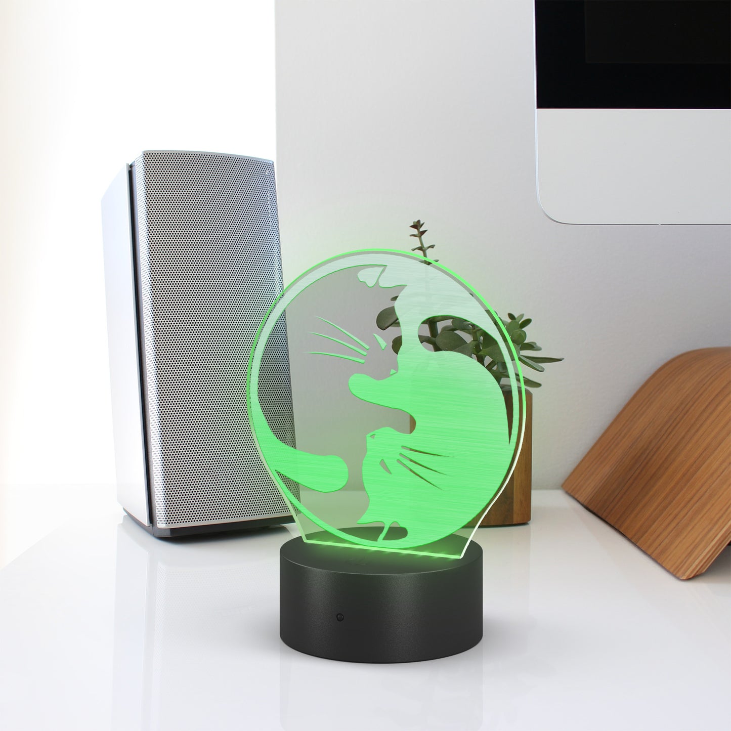 Yin Yang Cat Led Light Cat Owner Gift Cat Night Light