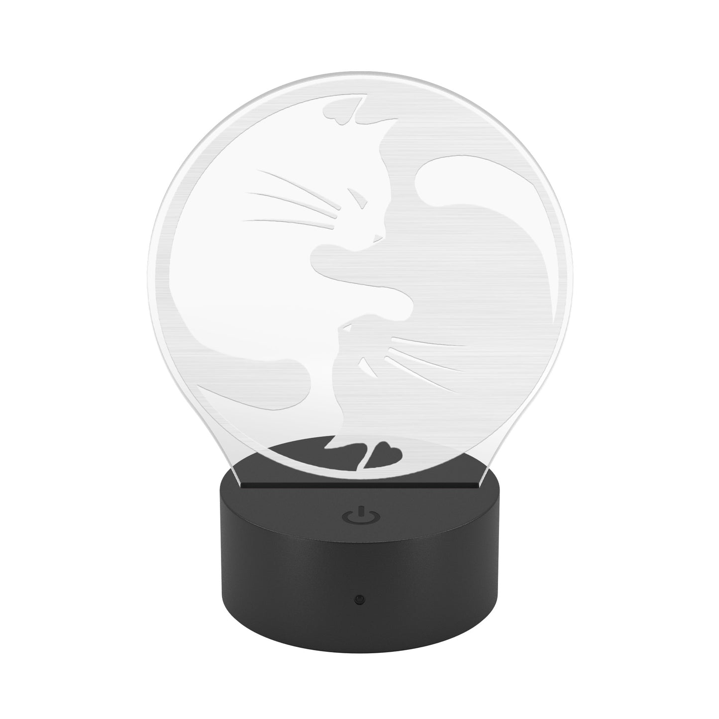 Yin Yang Cat Led Light Cat Owner Gift Cat Night Light