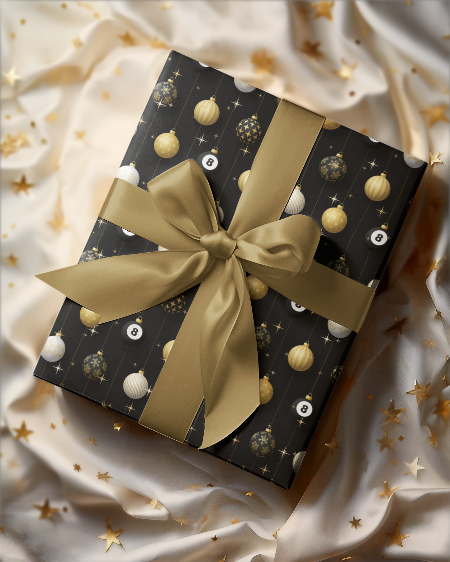 Billiards Christmas Wrapping Paper