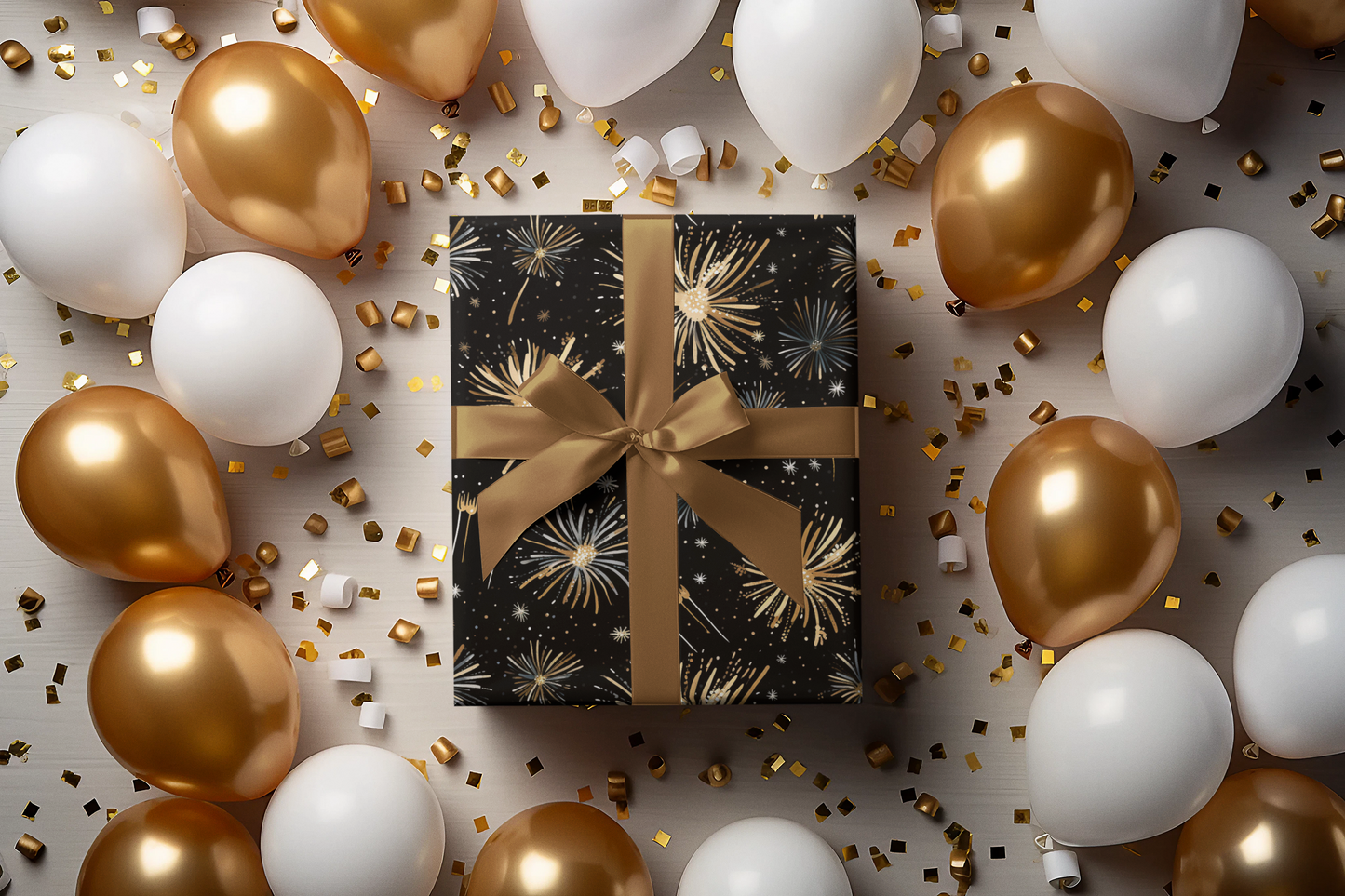 New Year Wrapping Paper