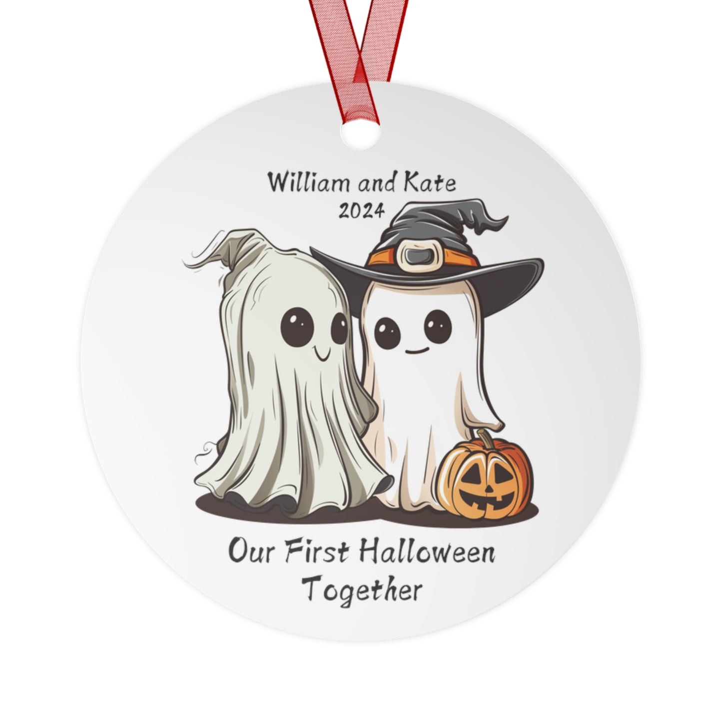 Our First Halloween Together Personalized Couple Ornament