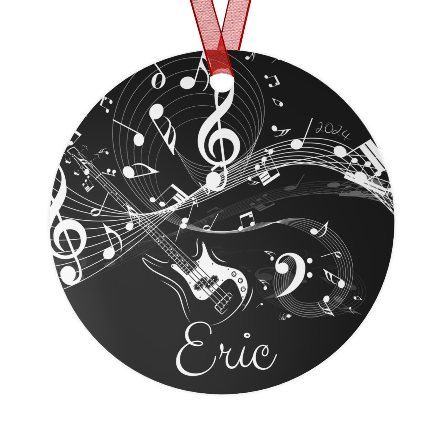 Personalized Guitar Ornament Gift For Musician