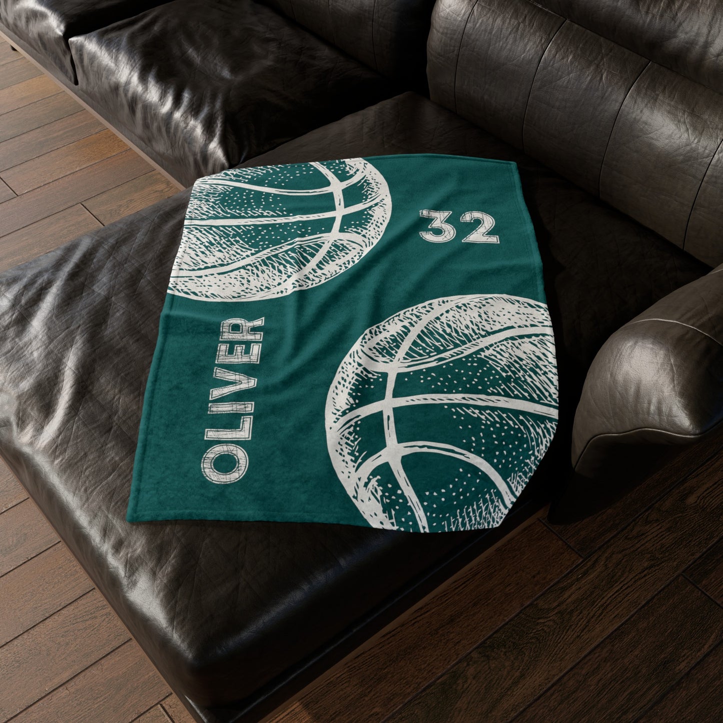 Custom Basketball Blanket Personalized Basketball Gift