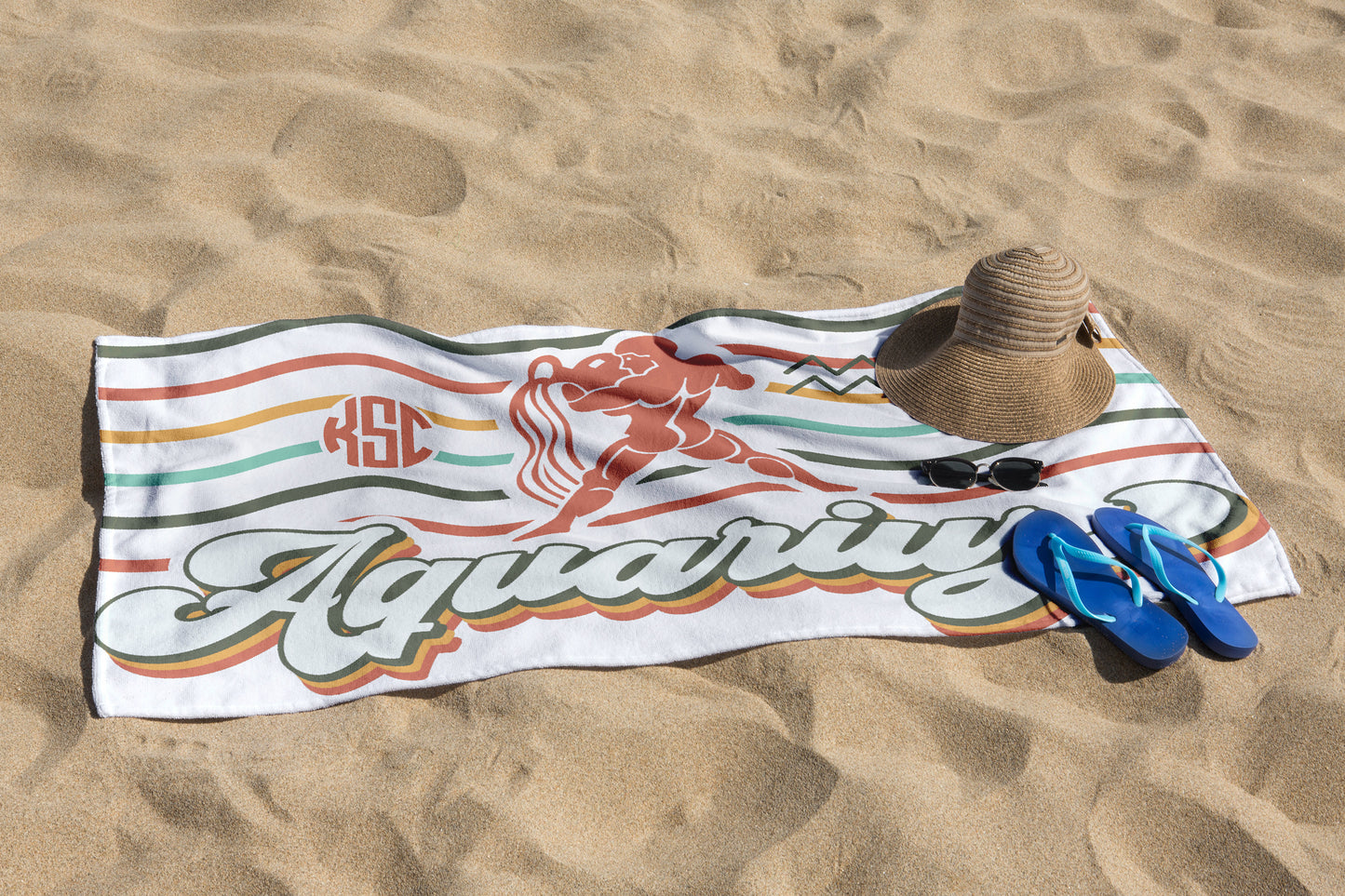 Personalized Aquarius Beach Towel Aquarius Gift Ideas
