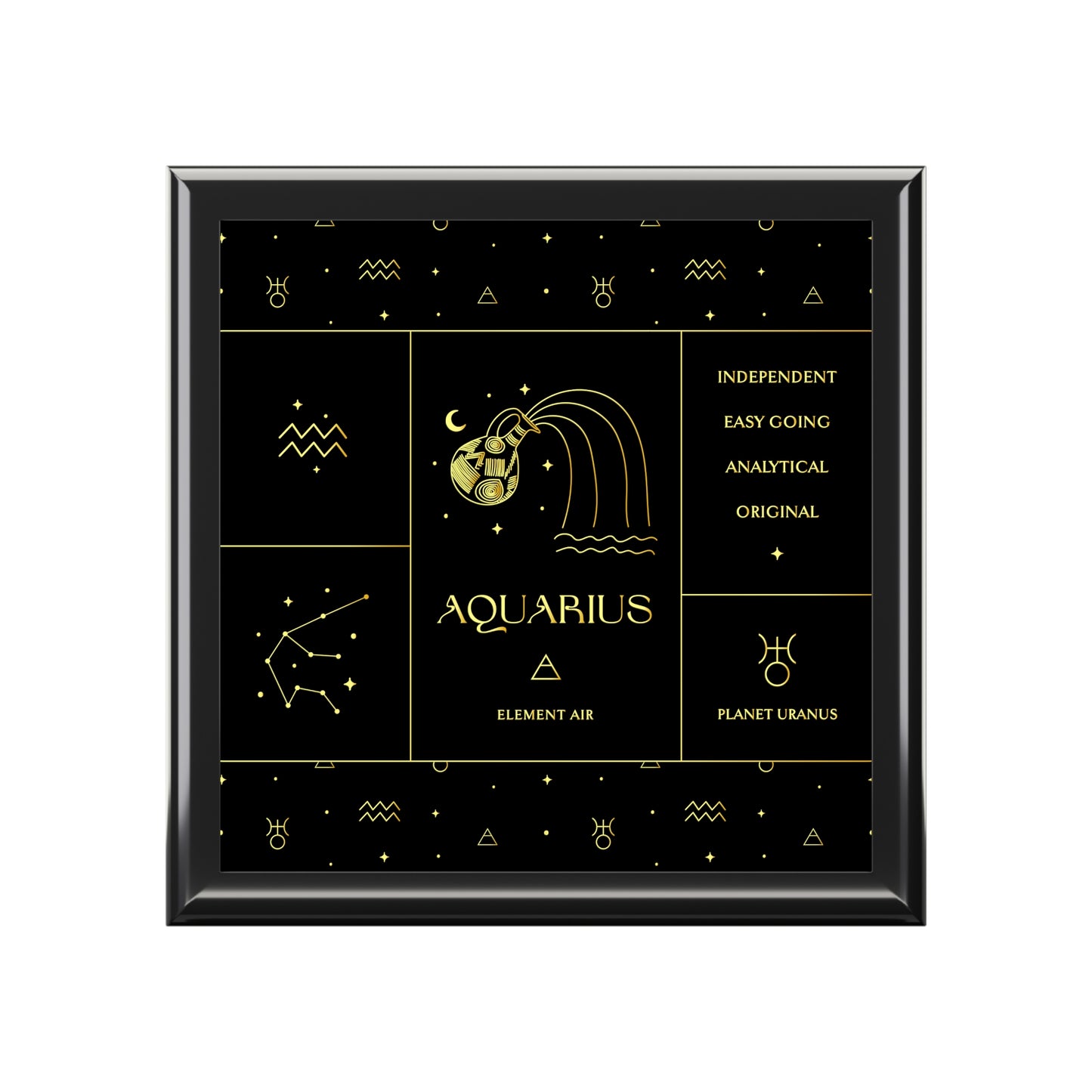 Aquarius Jewelry Organizer Keepsake Box