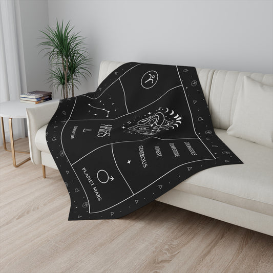 Aries Zodiac Blanket