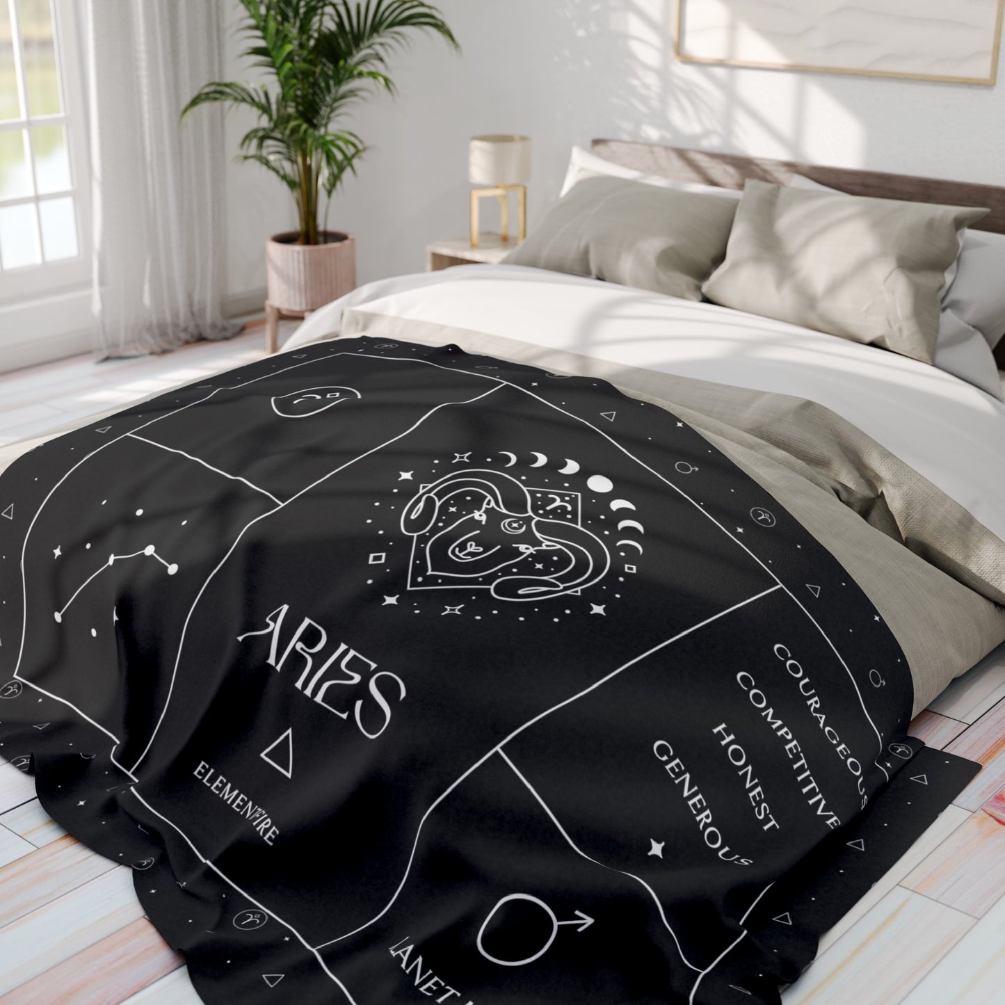 Aries Zodiac Blanket