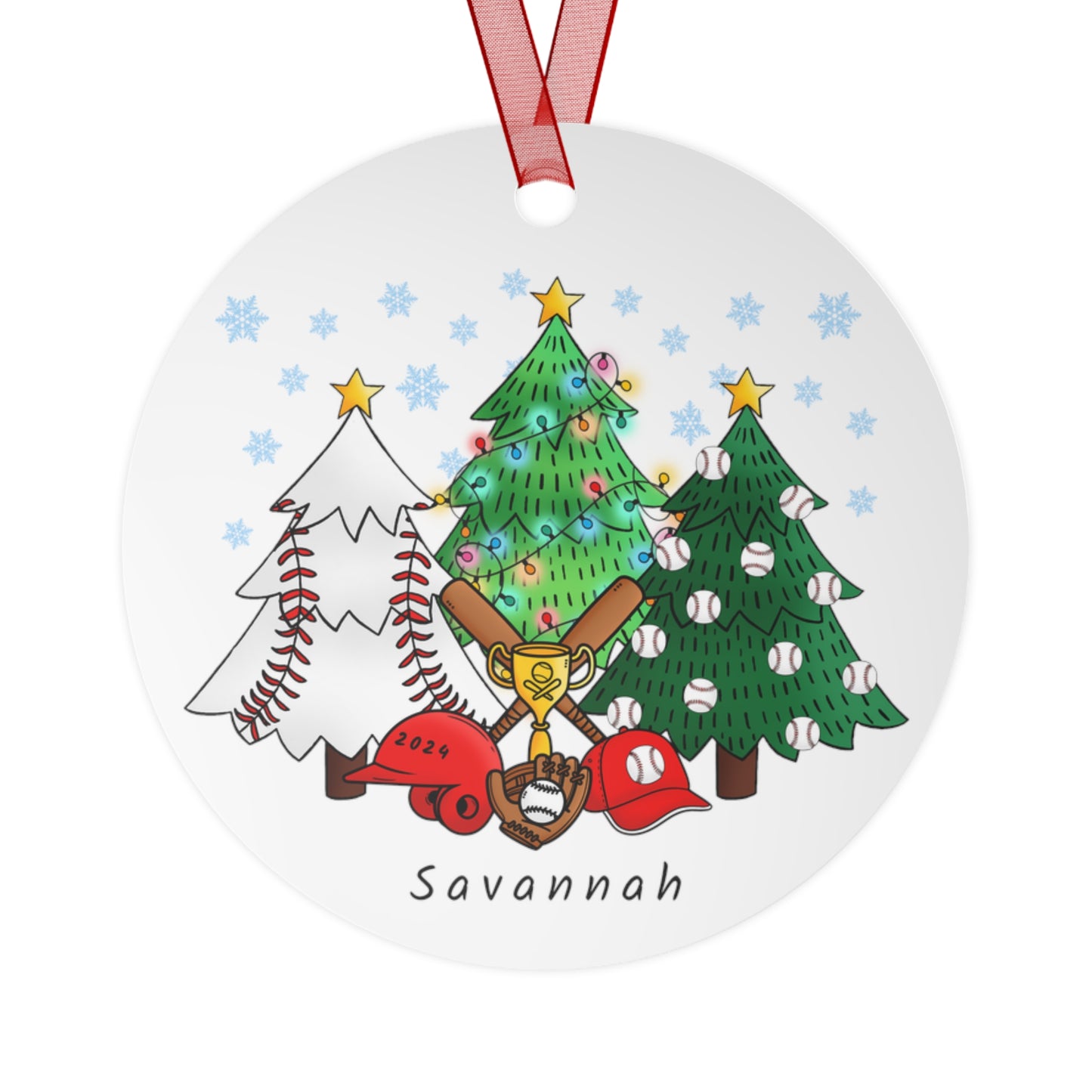 Personalized Baseball Ornament