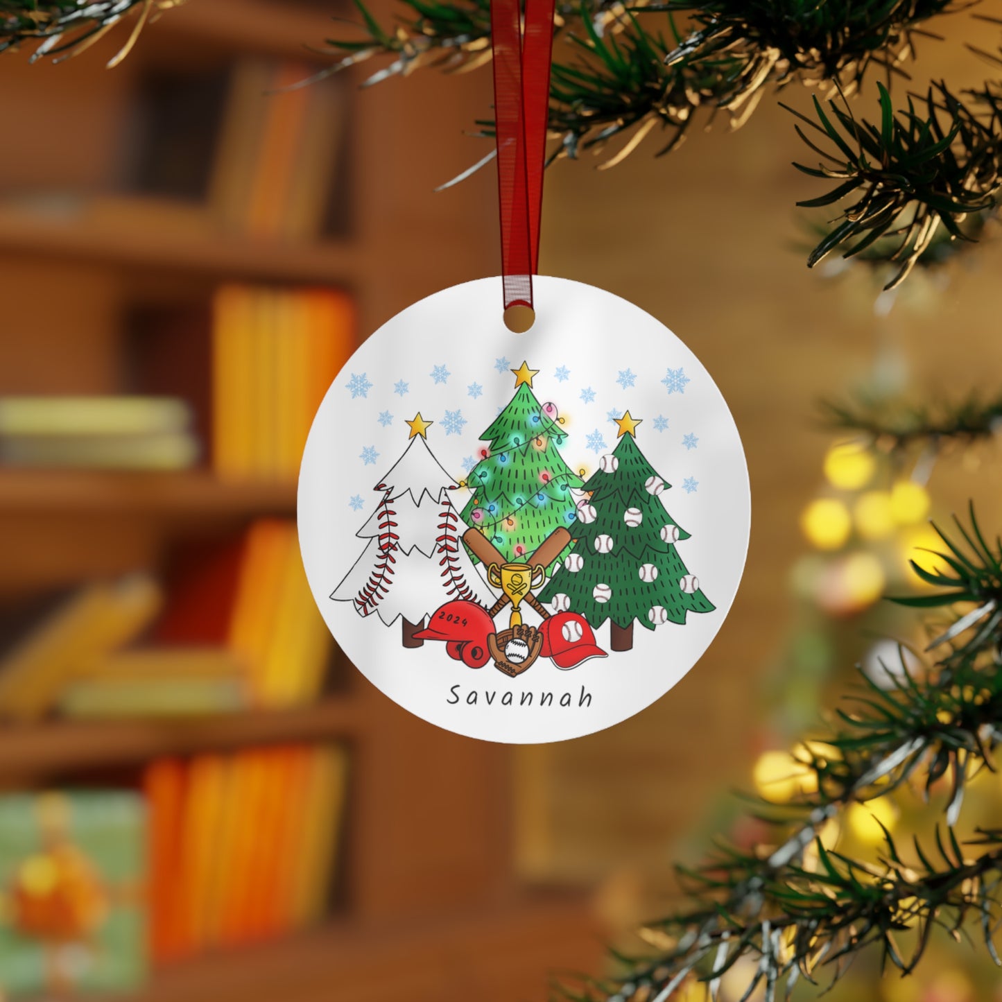 Personalized Baseball Ornament