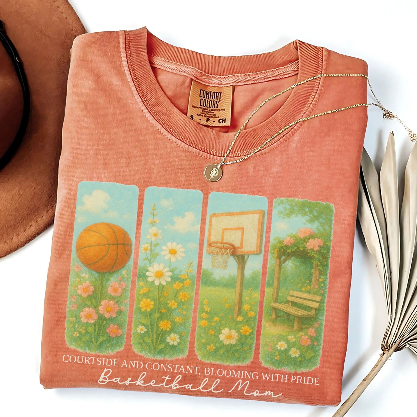 Floral Basketball Mom Shirt