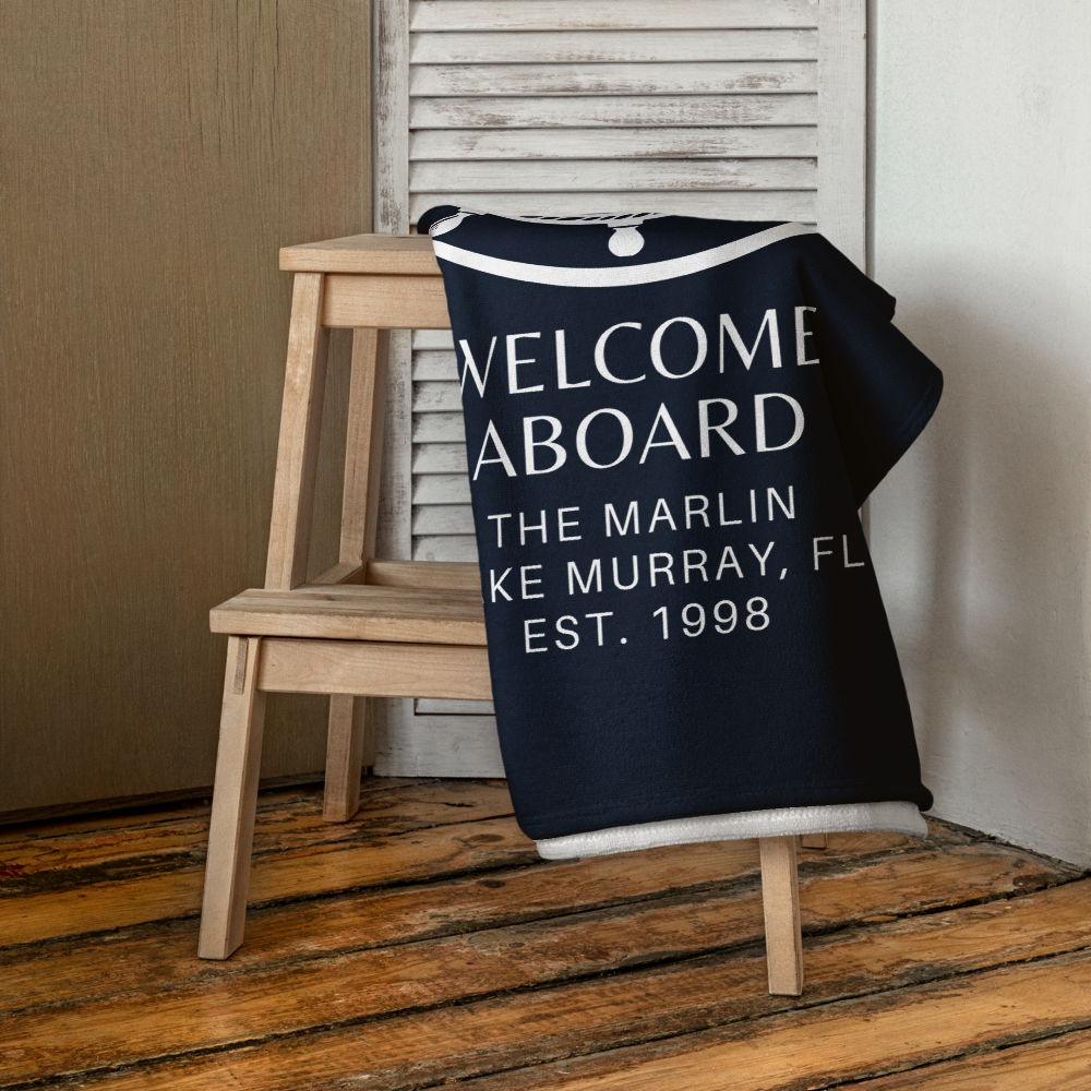 Custom Boat Towel Nautical Gift