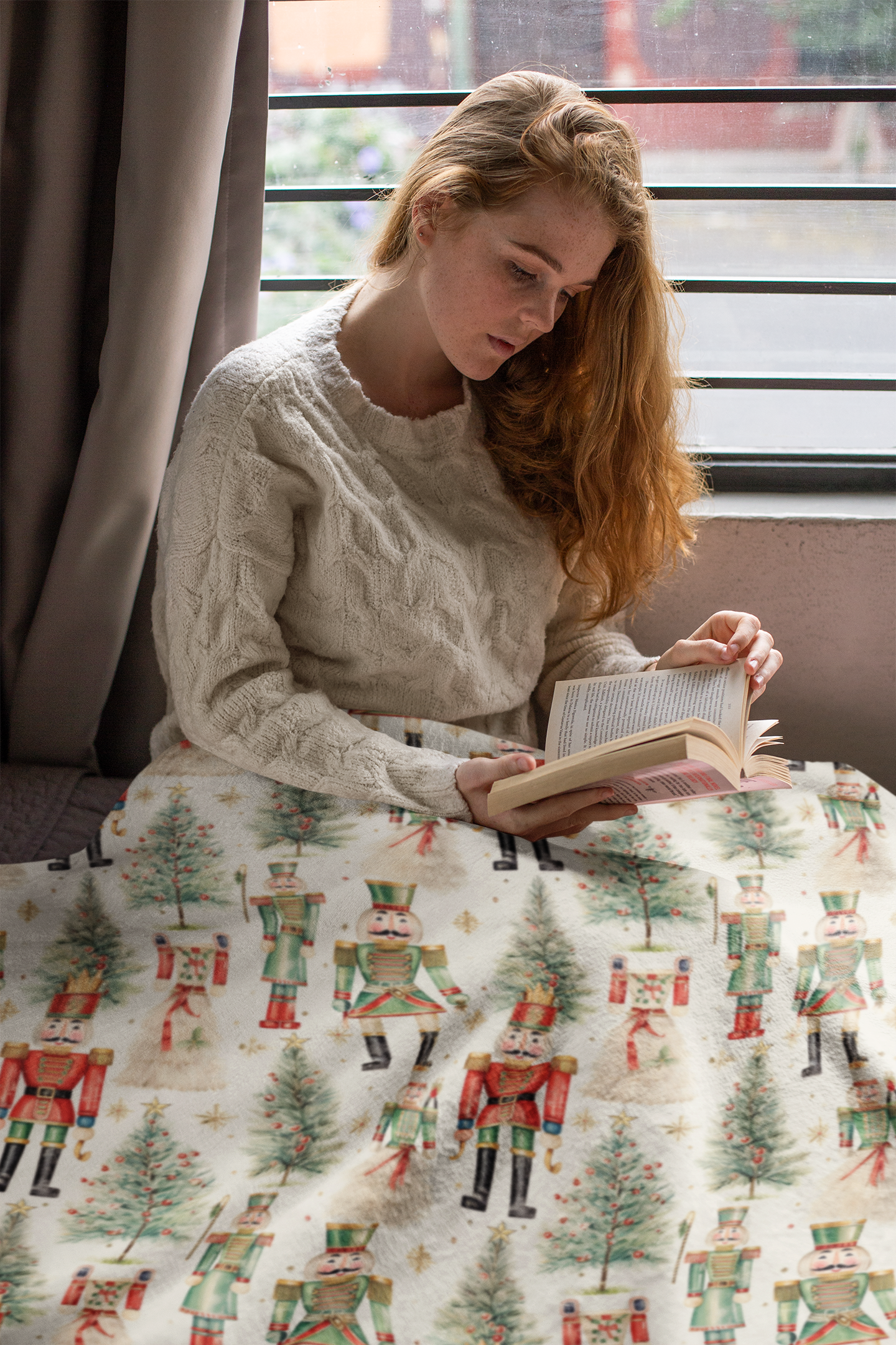 Nutcracker Blanket Holiday Throw Blanket
