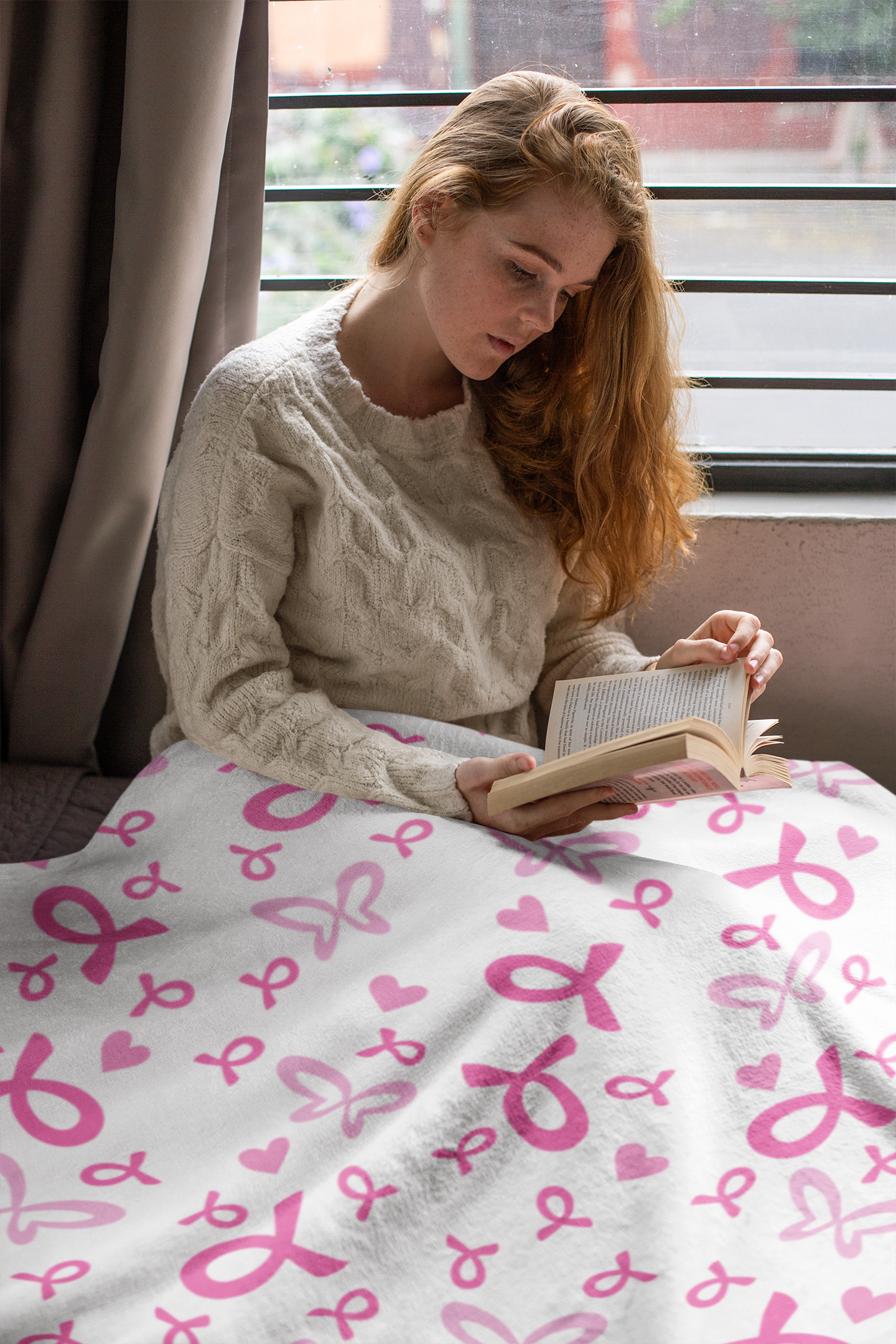 Breast Cancer Blanket, Breast Cancer Awareness Sofa Throw Blanket Breast Cancer Survivor Gift Breast Cancer Pink Ribbon Blanket
