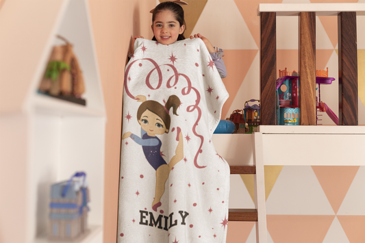 Personalized Gymnast Blanket Gymnastics Gifts For Girls