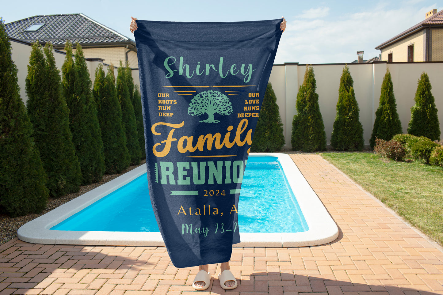 Personalized Beach Towel Family Reunion Gifts