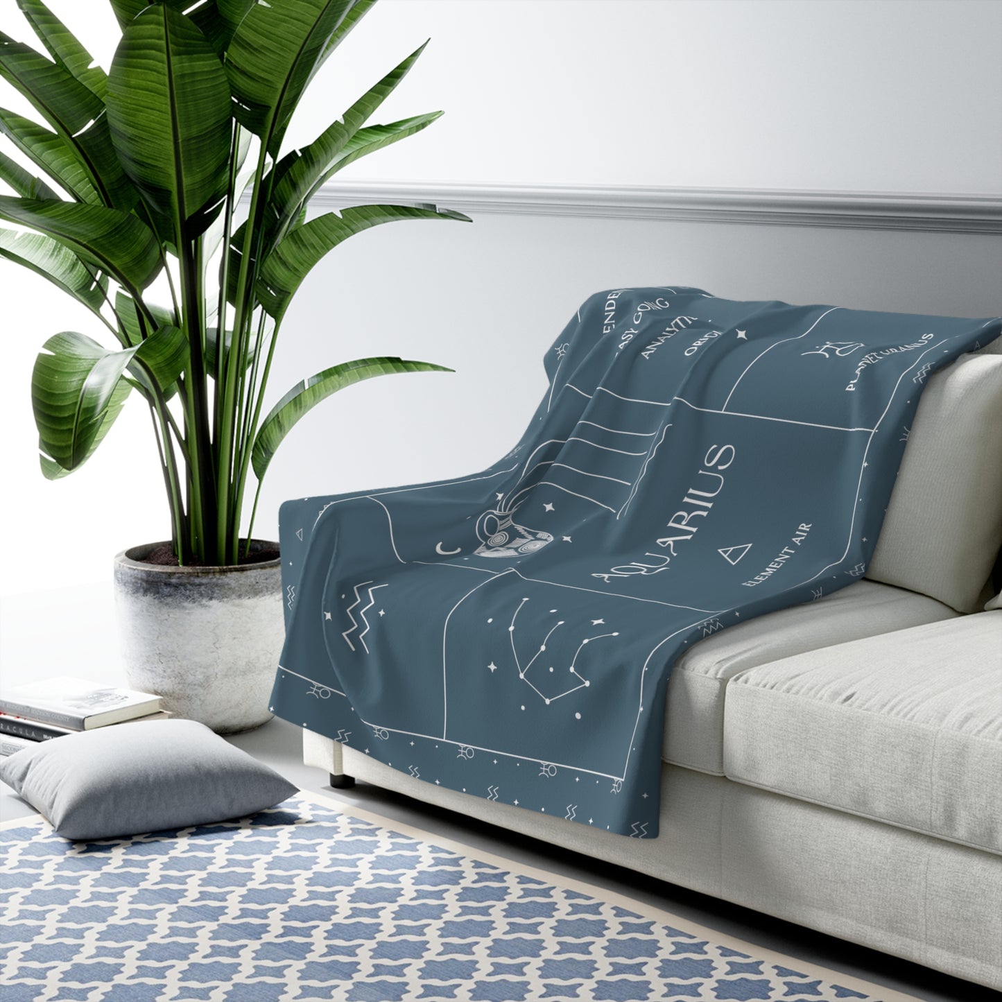 Aquarius Zodiac Blanket
