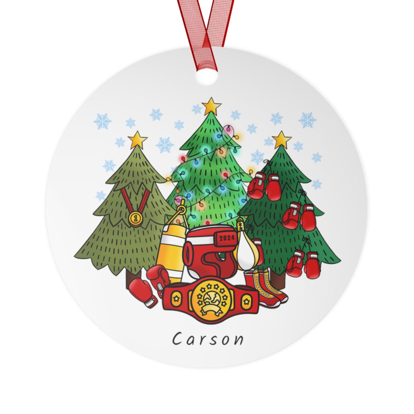 Personalized Boxing Ornament