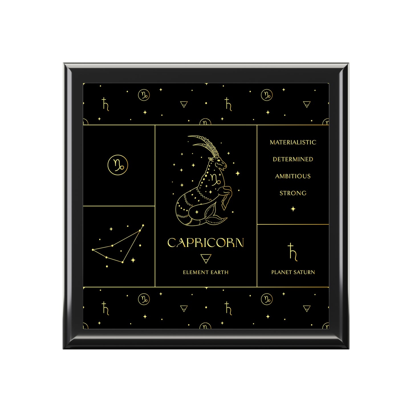 Capricorn Jewelry Organizer Keepsake Box