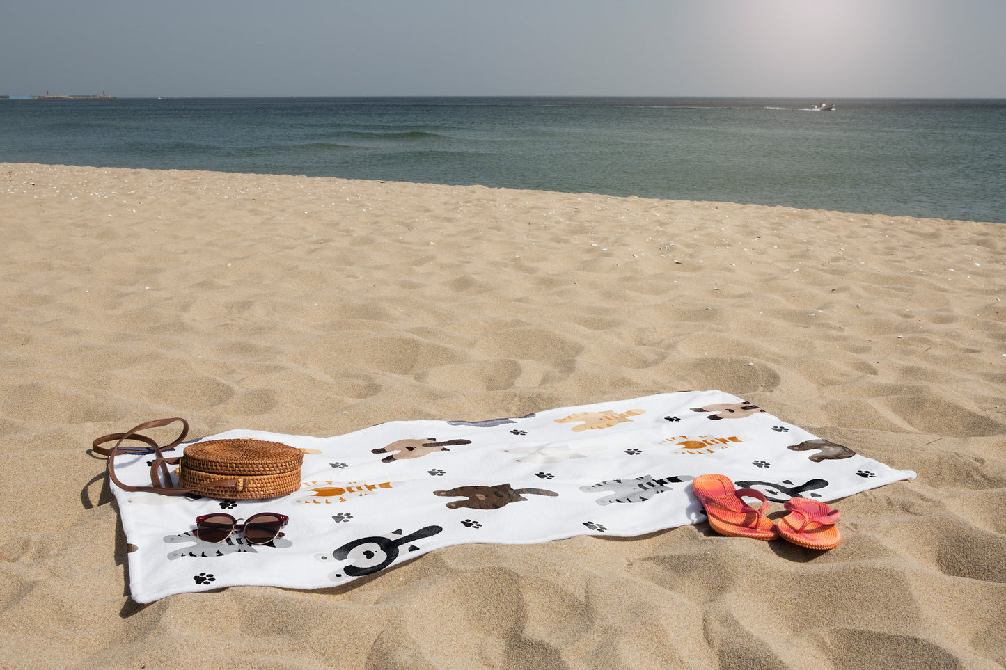 Funny Cat Beach Towel Gifts For Cat Lovers