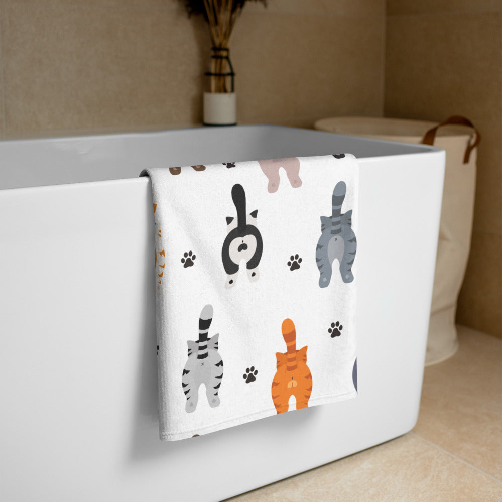 Funny Cat Beach Towel Gifts For Cat Lovers
