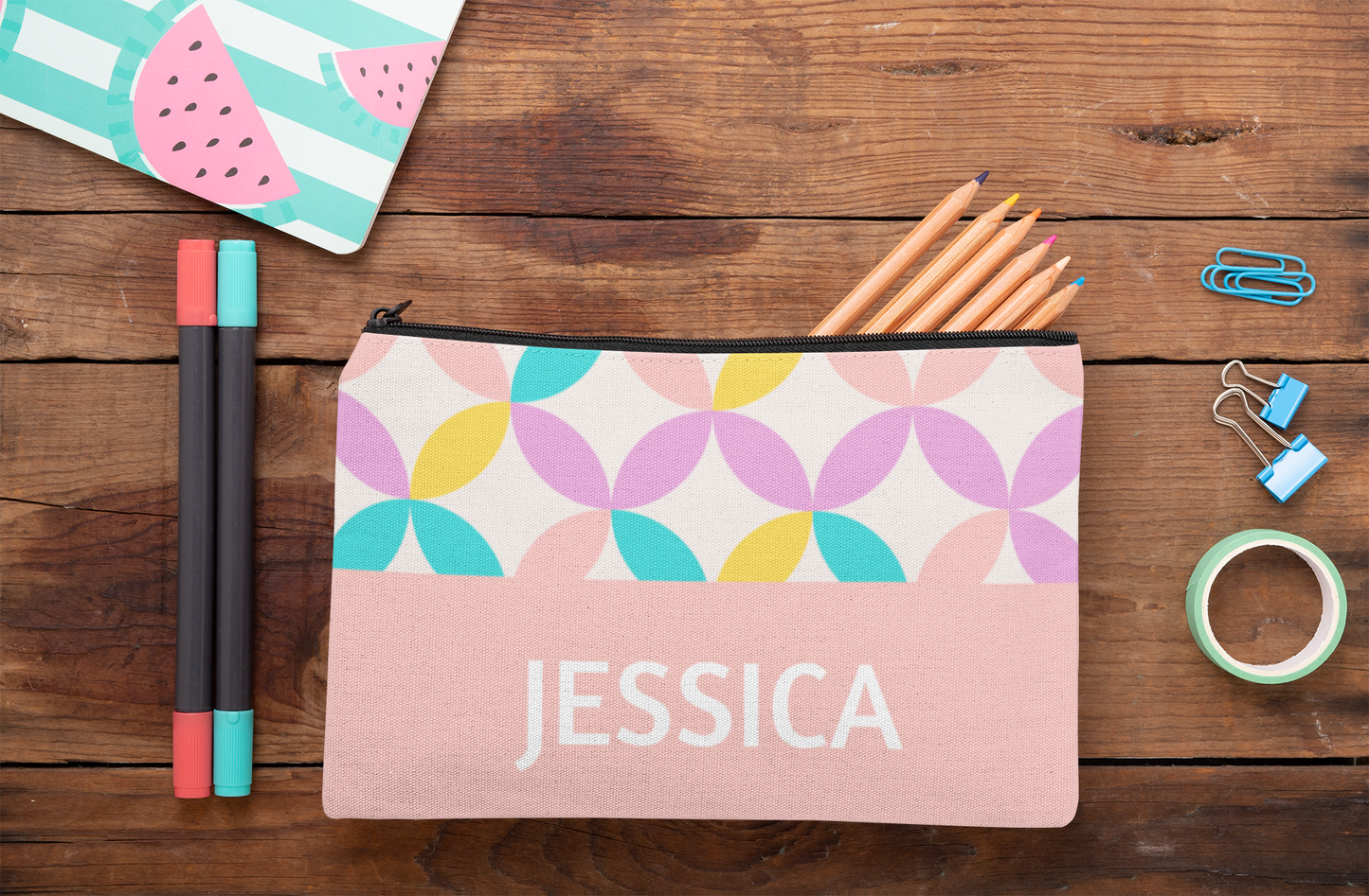 Personalized Pencil Custom Case Back to School Gift