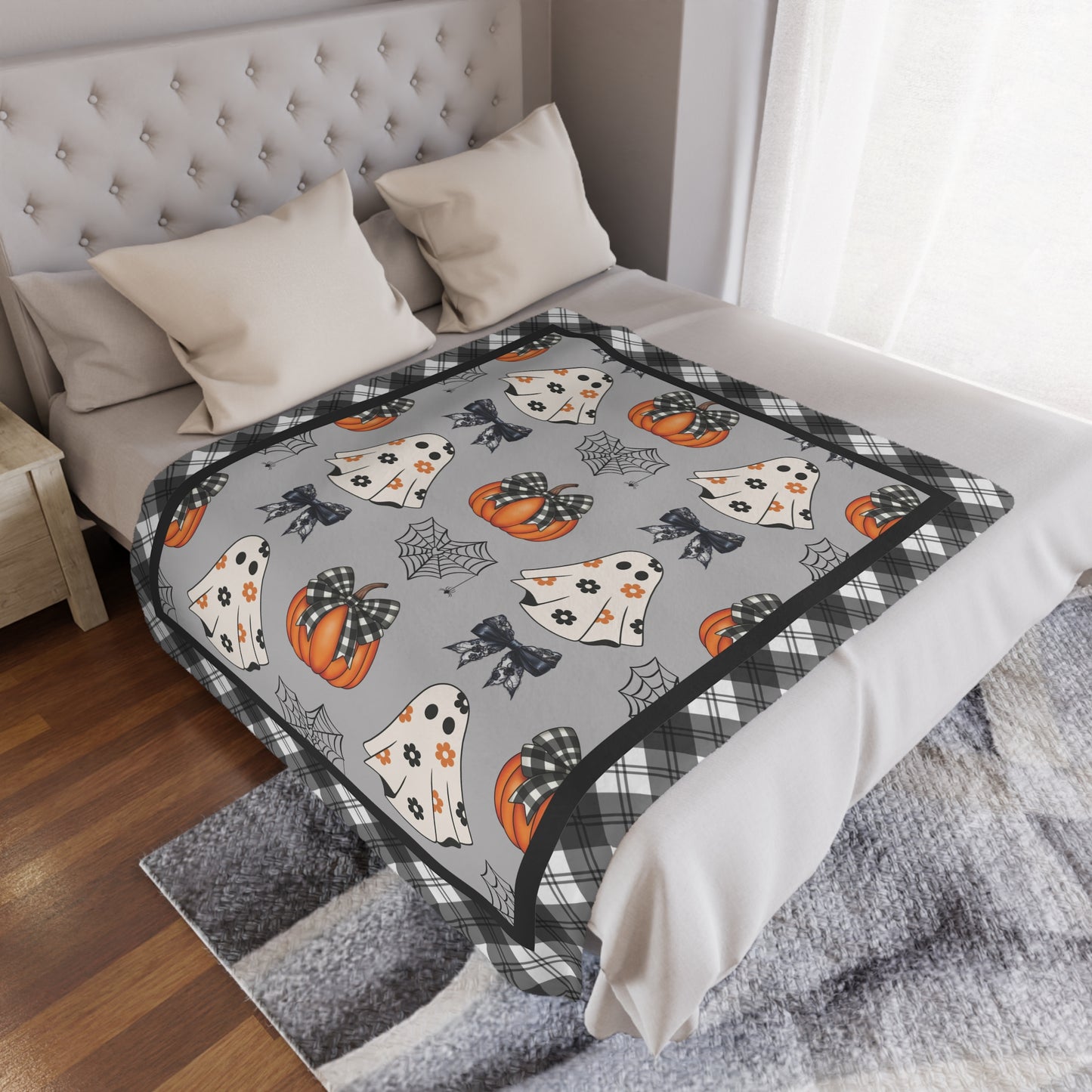 Halloween Ghost Coquette Blanket Sofa Throw Blanket Halloween Gift