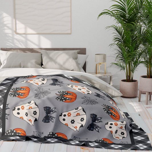 Halloween Ghost Coquette Blanket Sofa Throw Blanket Halloween Gift