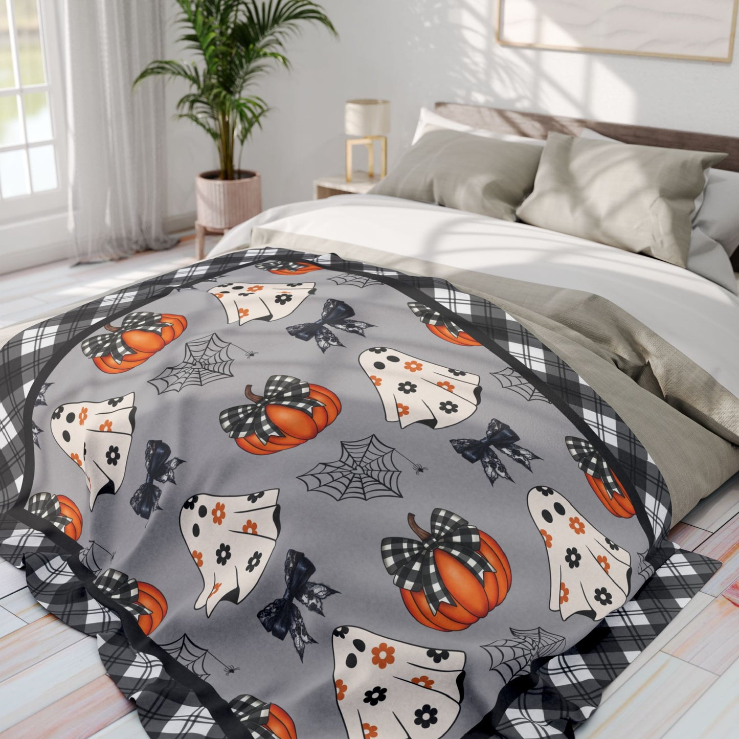 Halloween Ghost Coquette Blanket Sofa Throw Blanket Halloween Gift