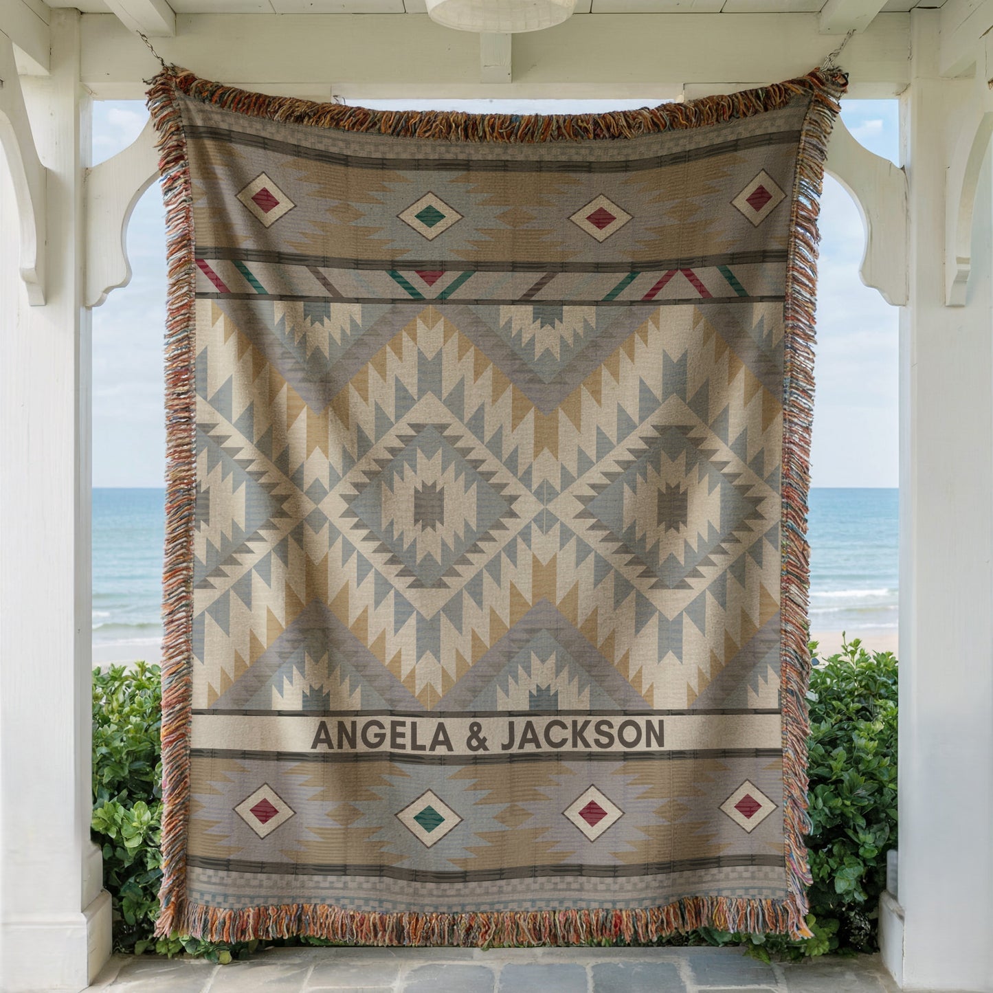 Custom Western Woven Blanket