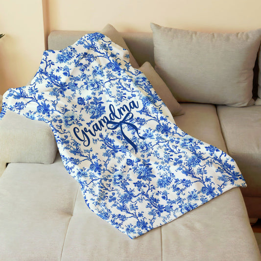 Personalized Coquette Chinoiserie Blanket