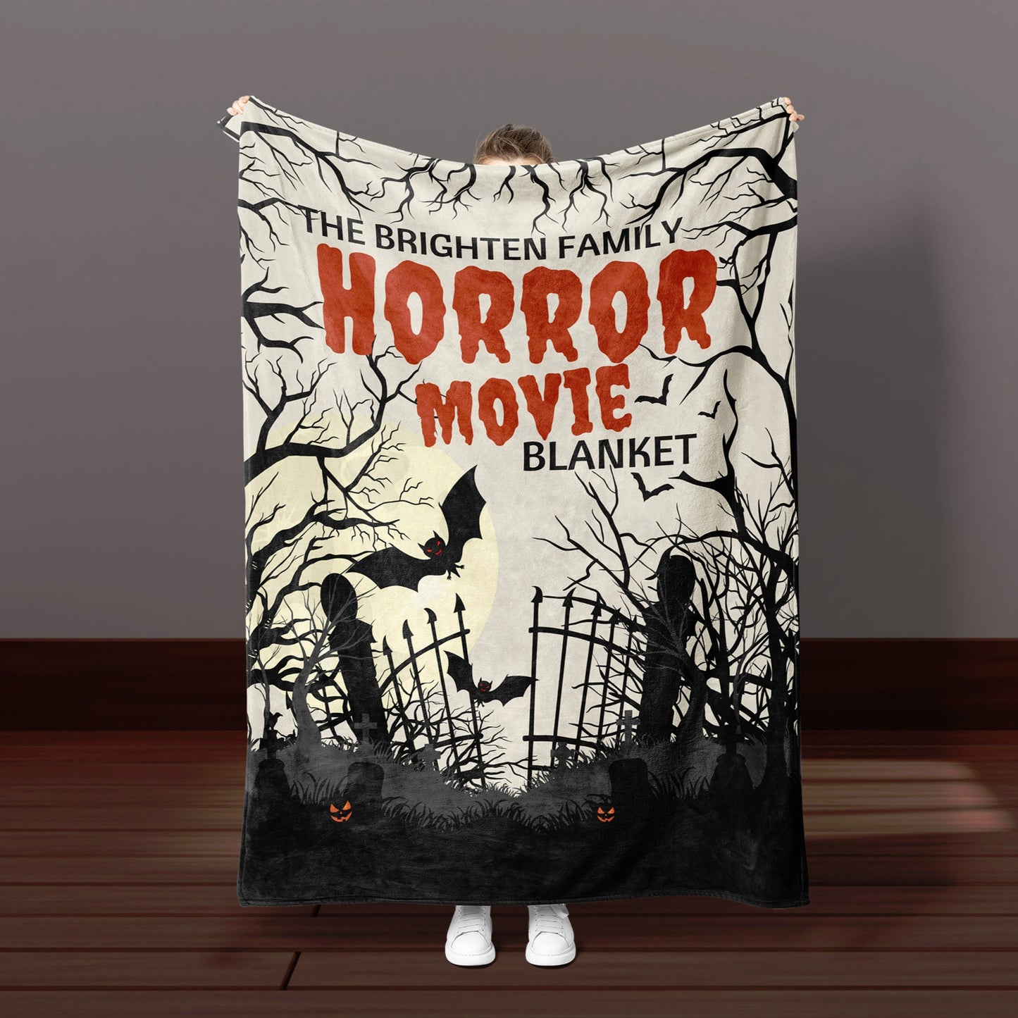 Personalized Horror Movie Blanket