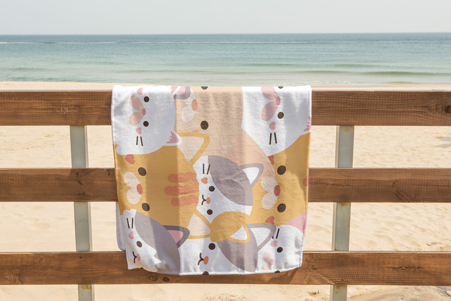Cute Cat Beach Towel Gifts For Cat Lovers